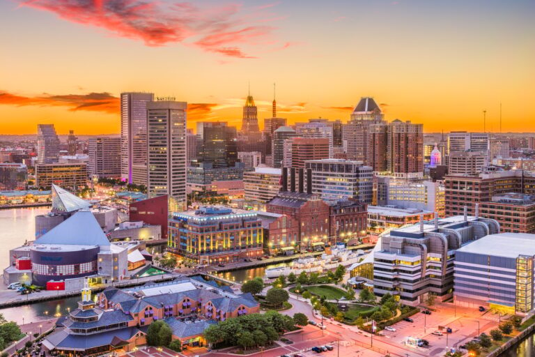 Baltimore, Maryland, USA Skyline